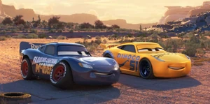 Having accepted the role as Cruz's mentor; McQueen gets himself a paint job similar to that of his own late mentor.