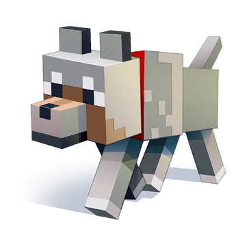 Minecraft Angry Wolf Face