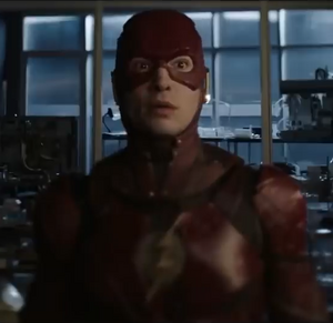 DCEU Flash in the Arrowverse's Infinite Crisis.