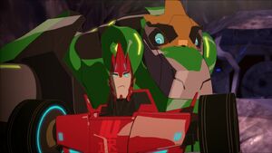 Grimlock and Sideswipe (Five Fugitives)