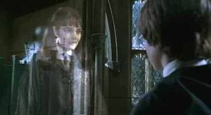 Harry with Moaning Myrtle.