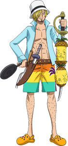 Sanji's first outfit in One Piece Film: Gold.