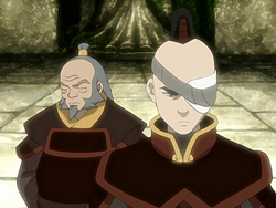 Iroh sadly recognizing Zuko's deep bitterness over his banishment.