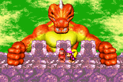 DKC 2 GBA Diddy and Dixie VS Kerozene