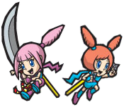 Kat and Ana in WarioWare: Twisted!.