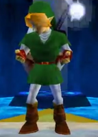 Link as a grown-up after obtaining the Master Sword