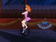 Daphne on a unicycle