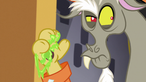 Discord with a slimy paw S5E7