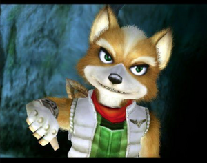 Fox McCloud heroic smile.