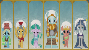 Illustrations of the Pillars of Old Equestria S7E25