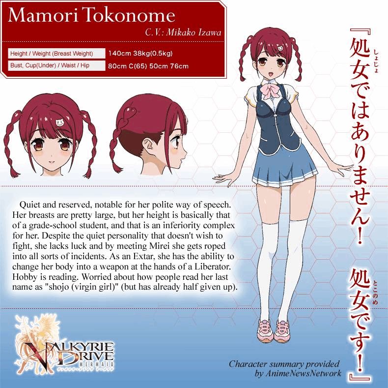 Tokonome Mamori, Valkyrie Drive Wiki