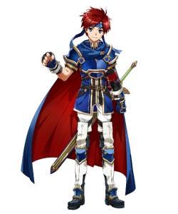 Roy's artowrk from Fire Emblem Heroes, illustrated by BUNBUN