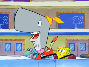 SpongeBob SquarePants Pearl Krabs the Whale Driving