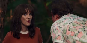 Joyce noticing Alexei beginning to run away.