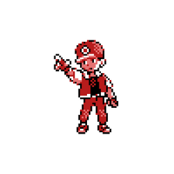 Pokemon Trainer Red from the original Pokemon games sprite is from