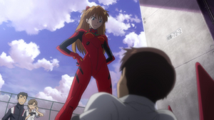 Asuka meets Shinji (Rebuild)