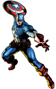 Captain America in Ultimate Marvel vs. Capcom 3.