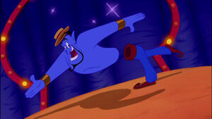 Genie dancing during the finale of "Friend Like Me".