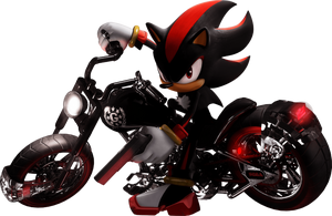 Shadow the Hedgehog with Motorcycle