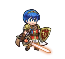 Marth: Prince of Light's sprite in Heroes.