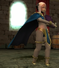 Aversa's Dark Mage battle model in Fire Emblem Awakening.