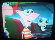 Phineas en la nave de meap