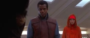 When the Jedi reveal their reservation to land on Tatooine to repair the ship, Panaka tries to get the queen to reject the proposal, but she agrees with the Jedi's idea.