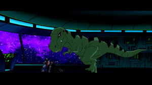 Beast Boy as A T-rex (Tyrannosaurus Rex)