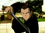 Sokka was formally trained in swordmanship, revealing the serious side of his personality.