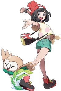 Selene and her Rowlet.
