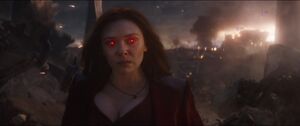 When Thanos says he doesn't know her, Scarlet Witch tells him he will.