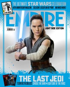 Rey on an Empire's Light side cover for The Last Jedi.