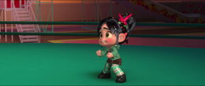 "Ralph!"-Vanellope after Ralph accidentally breaks the oven's thermostat.