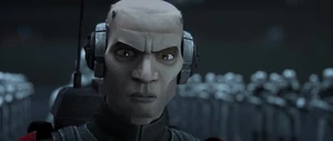 Echo surprised when Palpatine demolishes the Republic, transforming it into a Galactic Empire.