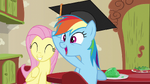 Rainbow Dash happy for Zephyr Breeze S6E11