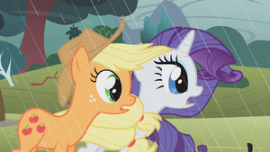 Applejack and Rarity stunned S1E8