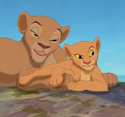 Nala with her mother Sarafina.