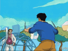 Jackie's first fight with The Dark Hard