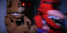 Foxy stealing Marvin from Freddy and Bonnie.