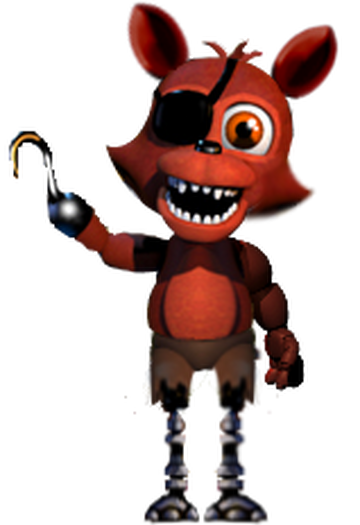 Fnaf World Five Nights - Fnaf World Withered Foxy Png,Foxy Transparent -  free transparent png images 