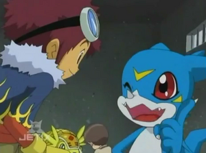 Daisuke and Veemon Got Off the Ropes