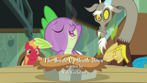 Spike romantic Hearts and Hooves dinner S8E10