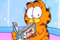 As seen in a episode of "Garfield and Friends" reading a book.