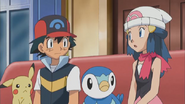 Ash, Dawn, Pikachu and Piplup (The Treasure is All Mine!)