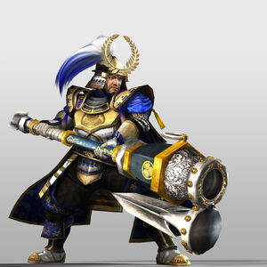 Ieyasu in Samurai Warriors 4.