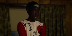 Lucas discussing the Mind Flayer's goal which is to kill him and his friends as revenge for defeating him last year.