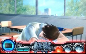 Asuka asleep in class