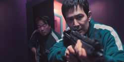Squid Game 2 - Gi-hun with Jung-bae in the management area EP7