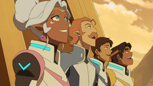 Lance, Hunk, Coran and Allura