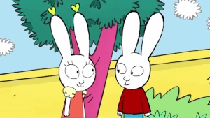Lou kisses Simon